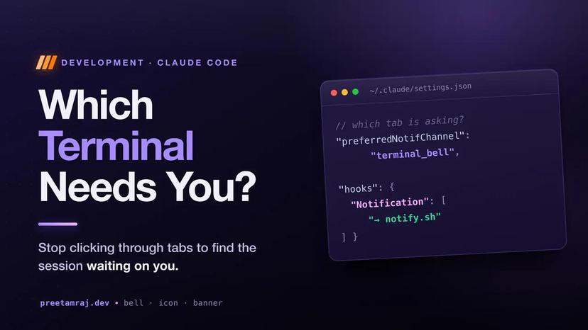 Claude Code Notifications: Know Which Terminal Needs You