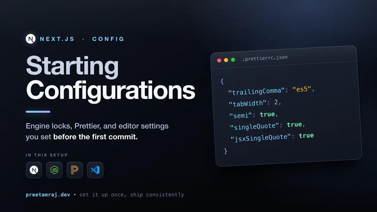 NextJS Starting Configurations
