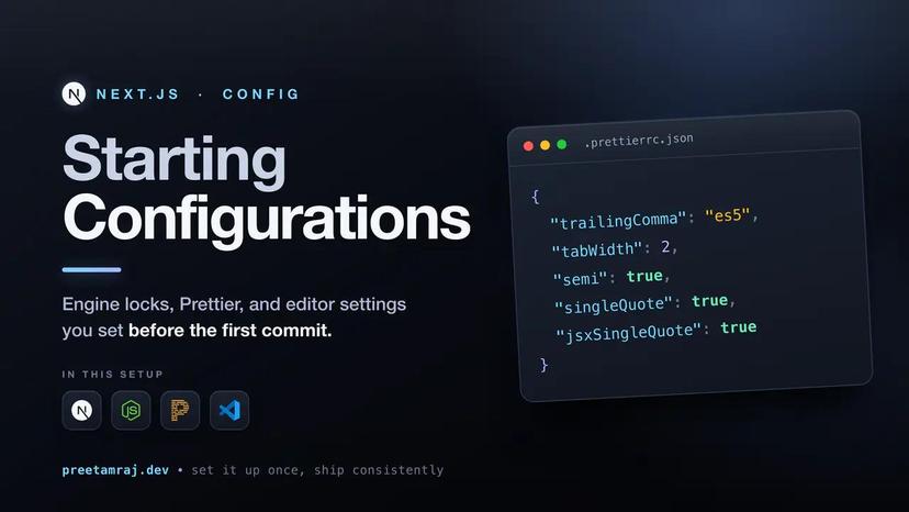 NextJS Starting Configurations