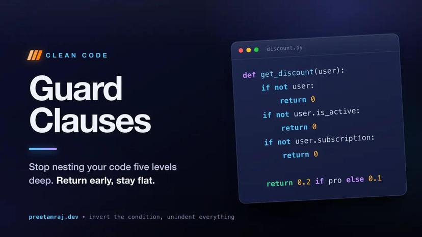 Guard Clauses: How to Stop Nesting Your Code Five Levels Deep